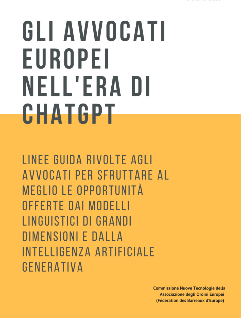 Linee guida sull’AI per gli avvocati europei