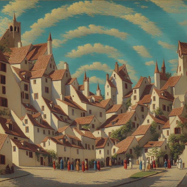 Un villaggio medievale stimola il dibattito sull’arte generata da IA