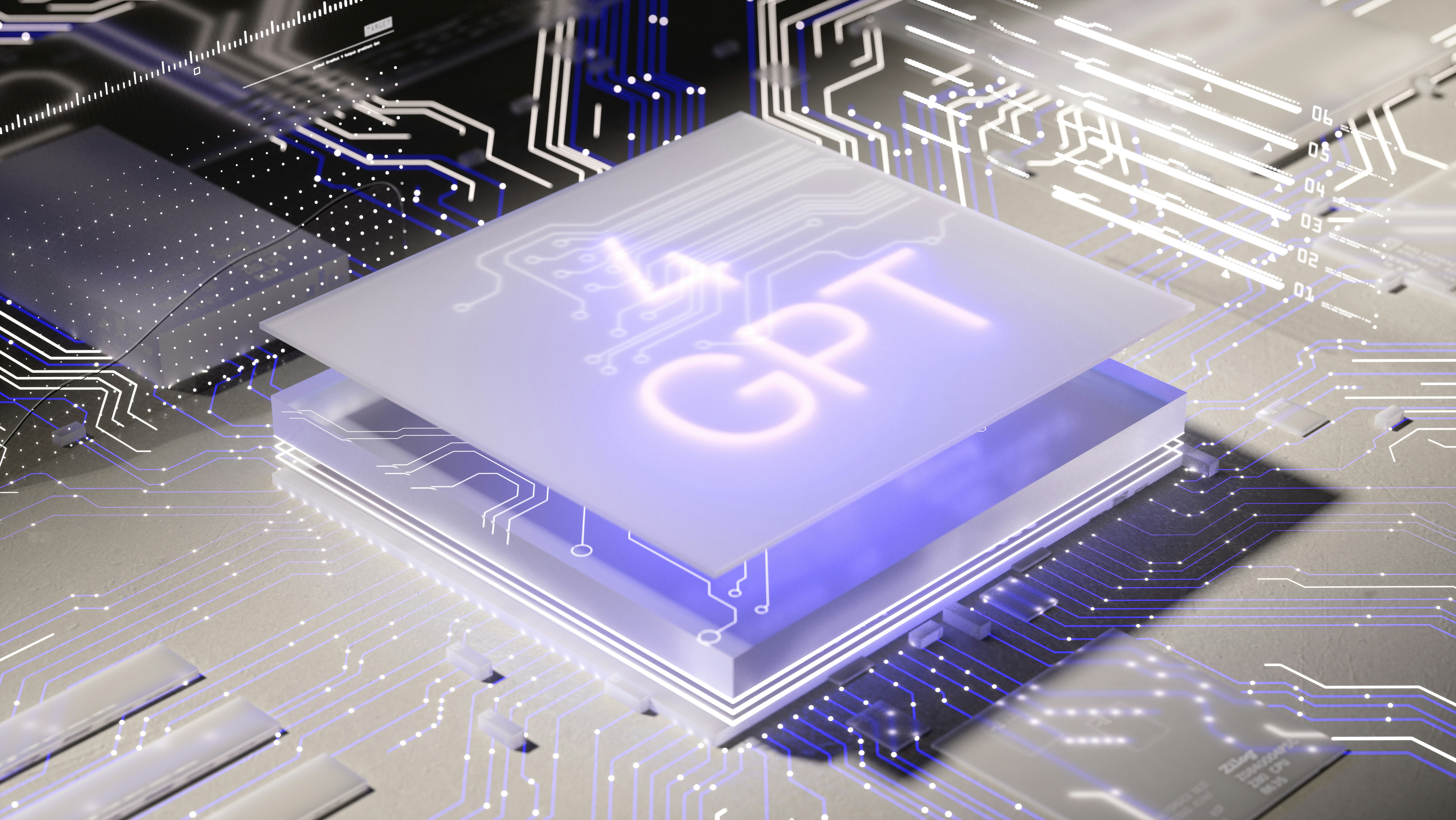 Immagine di una CPU con scritto 4 GPT