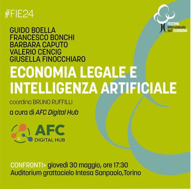 Economia legale e Intelligenza Artificiale | Evento 30 maggio