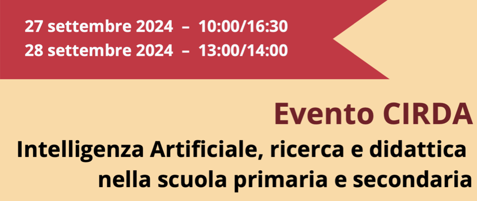 locandina con nome evento, data e luogo
