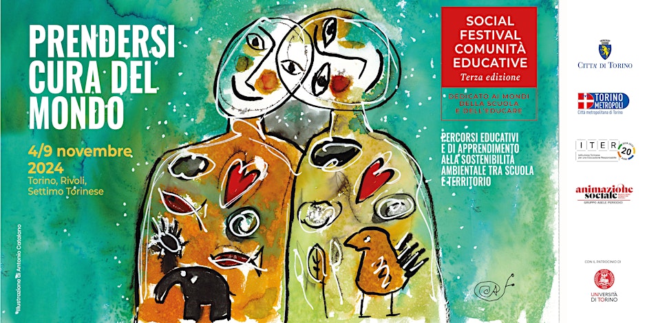 locandina evento con titolo, sponsor e data