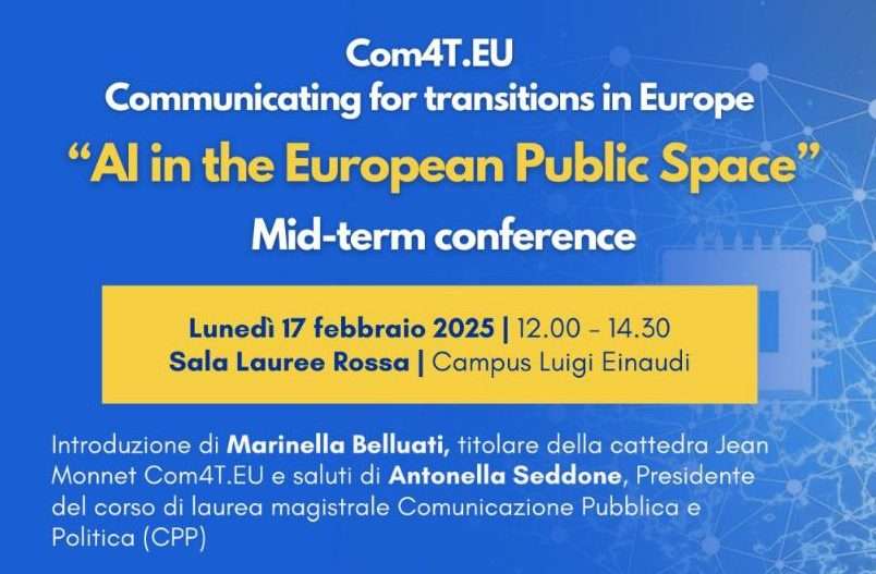 AI in the European public space | Evento | 17 feb