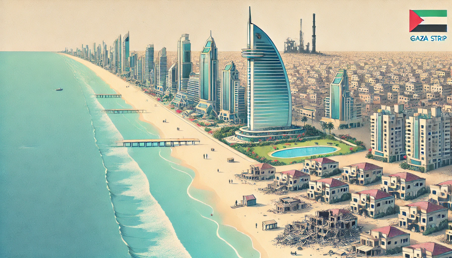 Gaza trasformata in Riviera: il video generato dall’IA di Trump