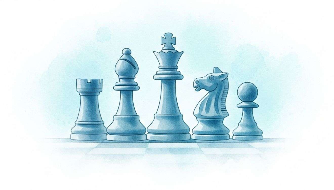 alcuni pezzi degli scacchi