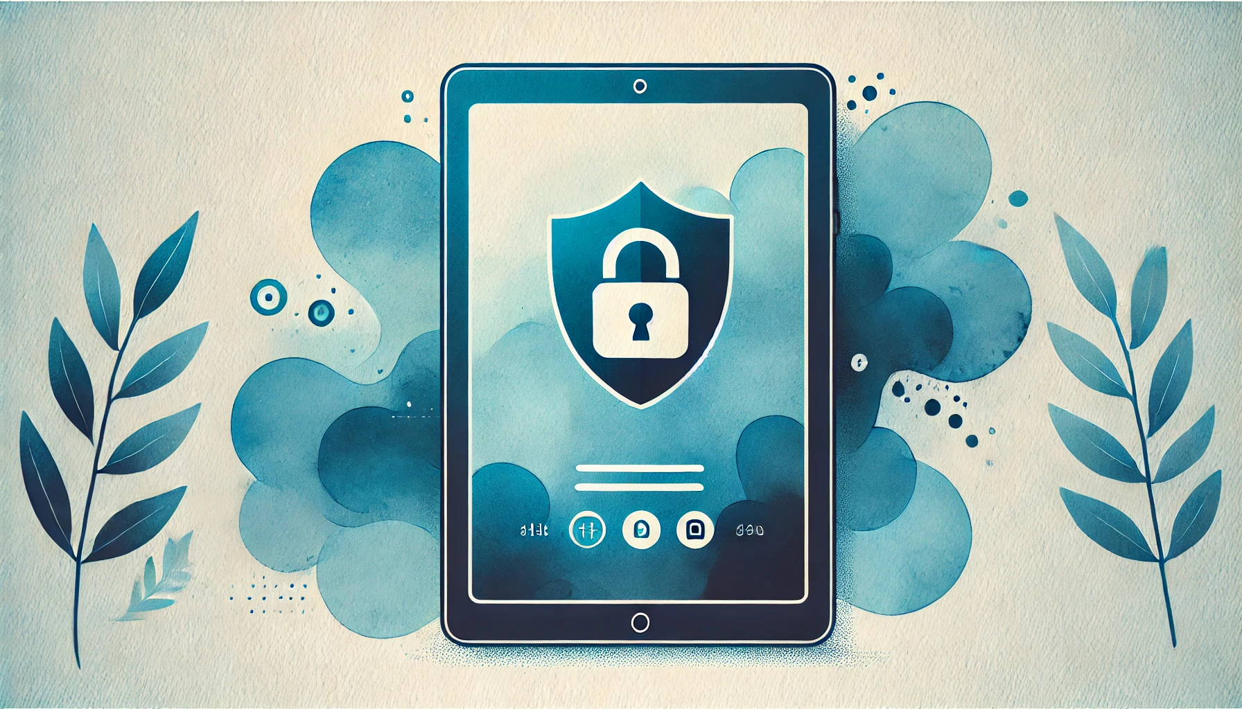 Lo schermo di un dispositivo che mostra un lucchetto