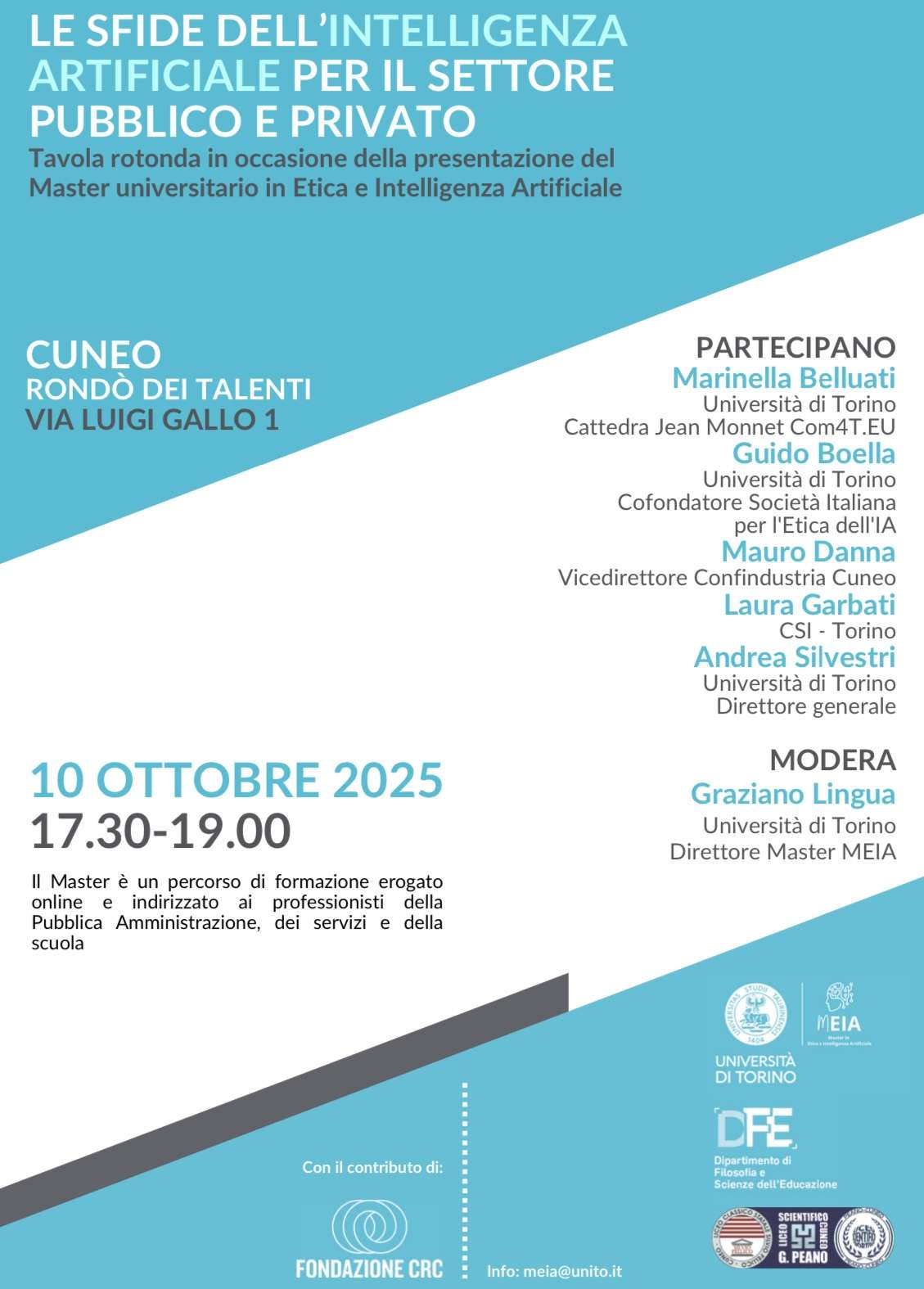 Le sfide dell’IA per il settore pubblico e privato | 10 ottobre 2025